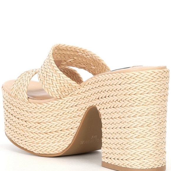 Steve Madden Gianni Woven Platform Sandals - Picture 2 of 10